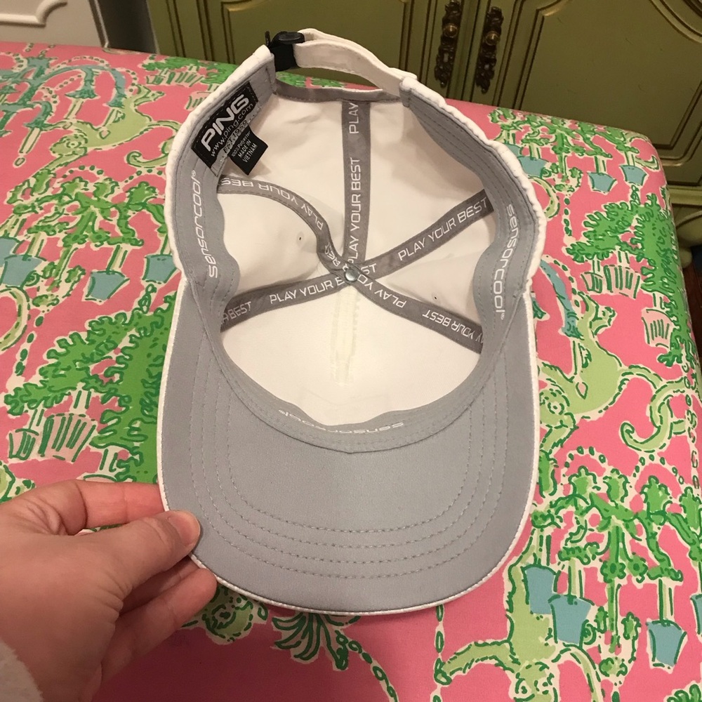 PING White Cap with Black Logo hat - Picture 4 of 9